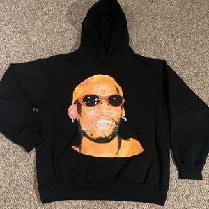 Vlone Dennis Rodman puff print hoodie